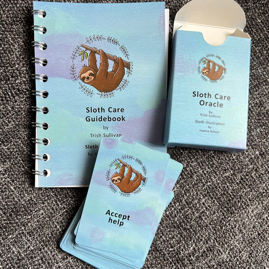 Sloth Care deck & guidebook