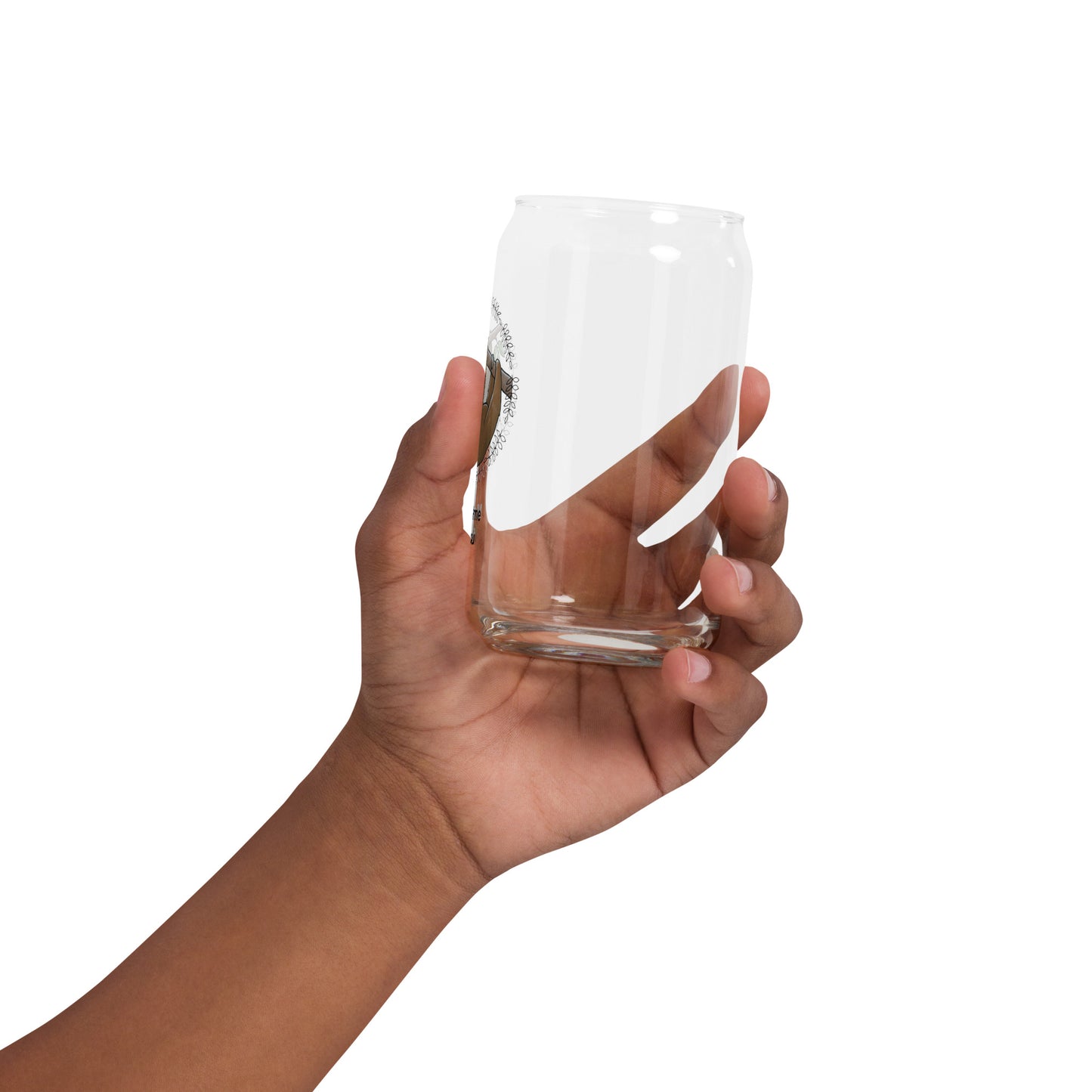 Sloth Care Can-shaped glass